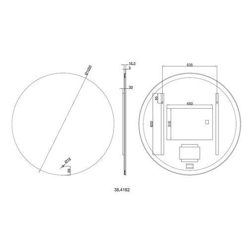 Wiesbaden Soul Spiegel - Rond - Met LED Verlichting - 100 cm