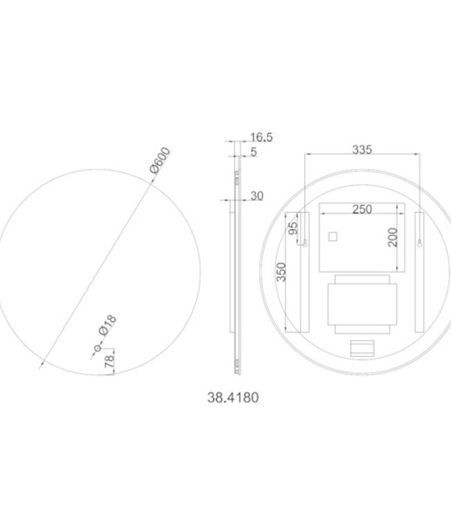 Wiesbaden Soul Spiegel - Rond - Met LED Verlichting - 60 cm