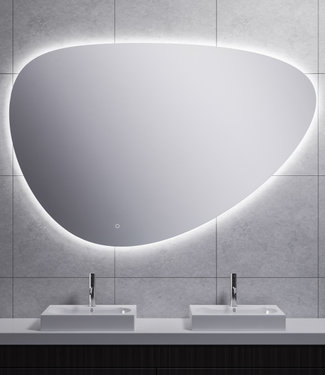 Wiesbaden Uovo Condens-vrije LED Spiegel - Dimbaar - 150 cm