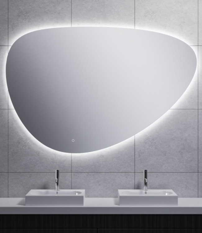 Wiesbaden Uovo Condens-vrije LED Spiegel - Dimbaar - 120 cm