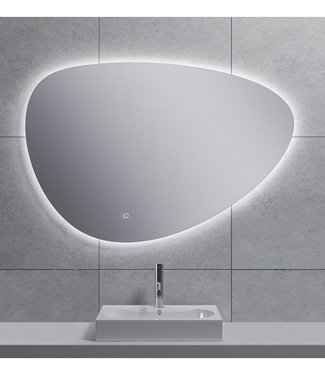 Wiesbaden Uovo Condens-vrije LED Spiegel - Dimbaar - 100 cm