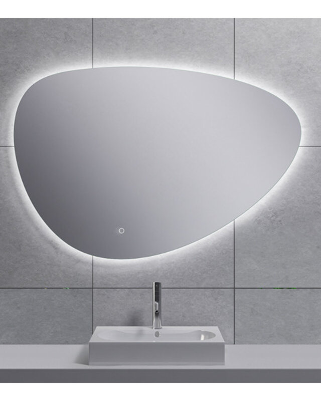 Wiesbaden Uovo Condens-vrije LED Spiegel - Dimbaar - 100 cm