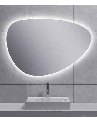 Wiesbaden Uovo Condens-vrije LED Spiegel - Dimbaar - 90 cm