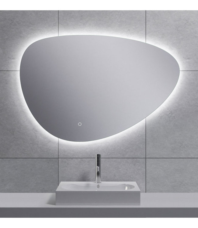 Wiesbaden Uovo Condens-vrije LED Spiegel - Dimbaar - 90 cm