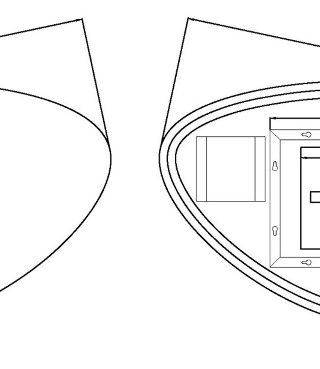 Wiesbaden Uovo Condens-vrije LED Spiegel - Dimbaar - 90 cm
