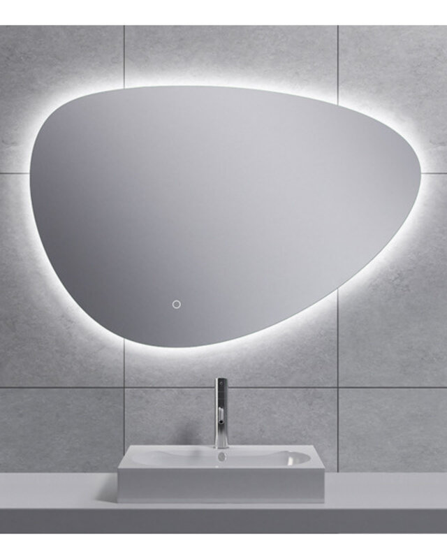 Wiesbaden Uovo Condens-vrije LED Spiegel - Dimbaar - 80 cm
