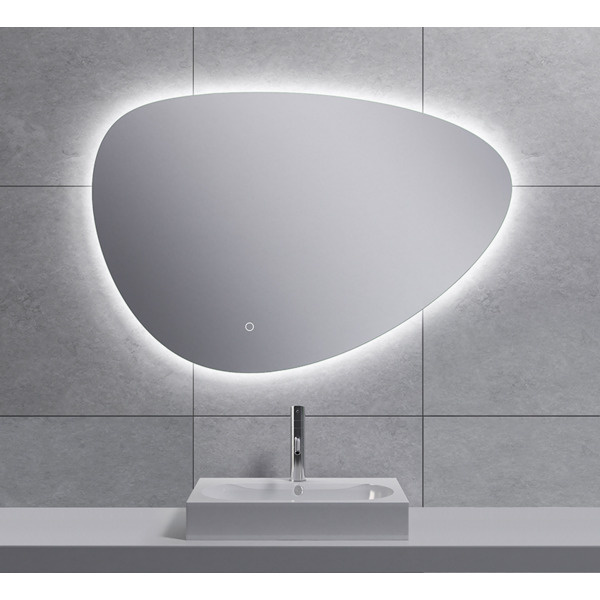Wiesbaden Uovo Condens-vrije LED Spiegel - Dimbaar - 70 cm