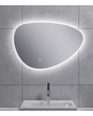 Wiesbaden Uovo Condens-vrije LED Spiegel - Dimbaar - 60 cm