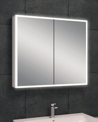Wiesbaden Quatro Spiegelkast met Verlichting - 80 x 70 x13 cm