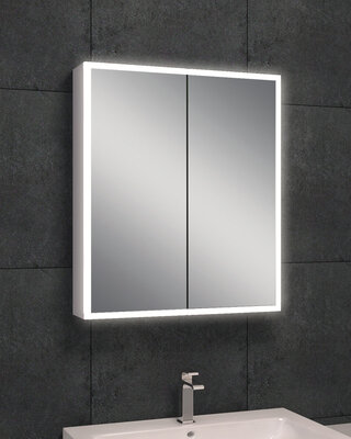 Wiesbaden Quatro Spiegelkast met Verlichting - 60 x 70 x13 cm