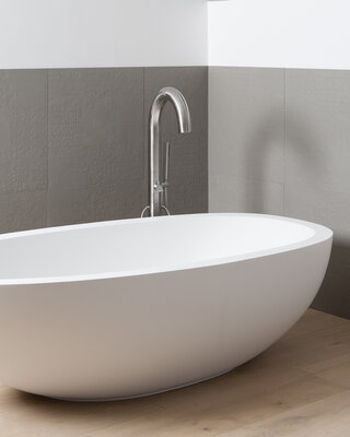 JEE-O Original Vrijstaande Bad-vuller | Met Eengreep-mengkraan en Handdouche | H110 cm