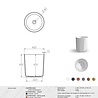 JEE-O Bloom Waskom - L40 x B40 x H45 JEE-O Bloom Waskom - L40 x B40 x H45