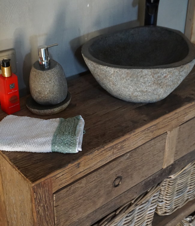 Rene Houtman Landelijk Badkamermeubel Oud Hout 100 cm