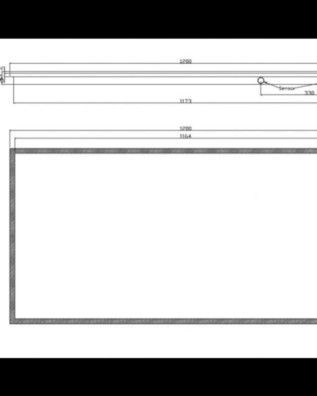 Wiesbaden Quatro-LED Spiegel - Condens-vrij - 120 x 60 cm