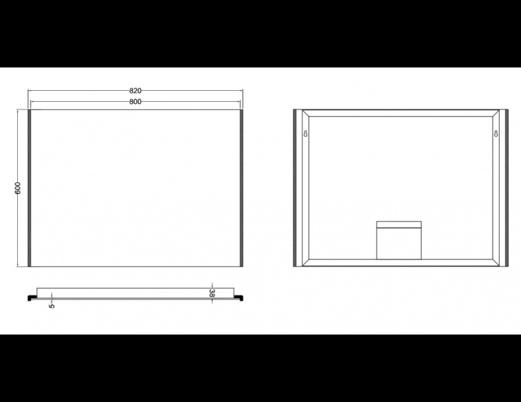 Wiesbaden Duo-LED Spiegel - Condens-vrij - 80 x 60 cm