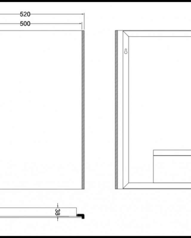 Wiesbaden Duo-LED Spiegel - Condens-vrij - 50 x 70 cm