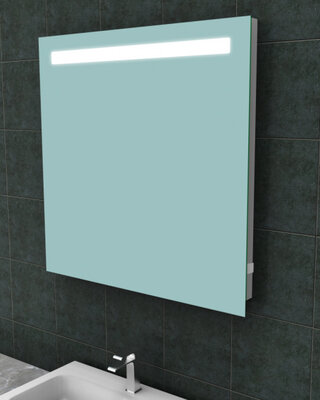 Wiesbaden Tigris Spiegel met LED Verlichting + stopcontact - 80 x 80 cm