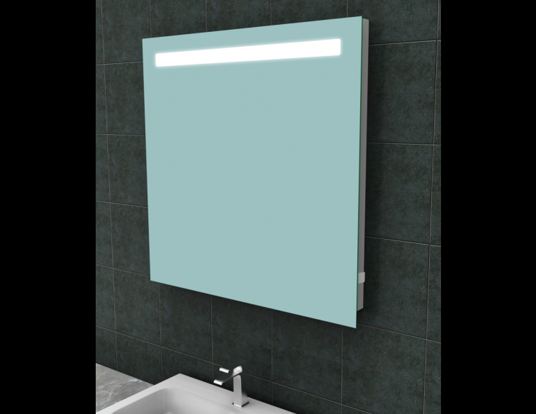 Wiesbaden Tigris Spiegel met LED Verlichting + stopcontact  - 80 x 80 cm