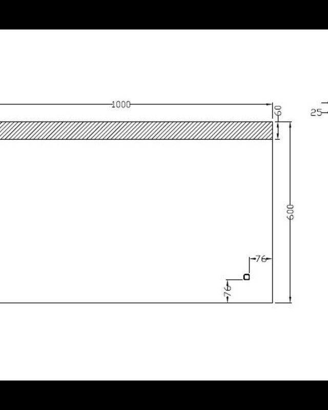 Wiesbaden Single dimbare LED Spiegel - Condens-vrij - 100 x 60 cm