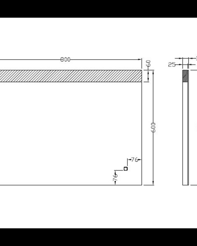 Wiesbaden Single dimbare LED Spiegel - Condens-vrij - 80 x 60 cm