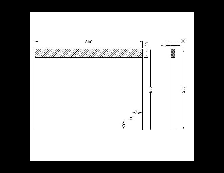 Wiesbaden Single dimbare LED Spiegel - Condens-vrij - 80 x 60 cm