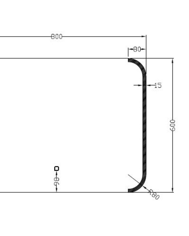 Wiesbaden Bracket - Dimbare LED Spiegel - Condens-vrij - 80 x 60 cm