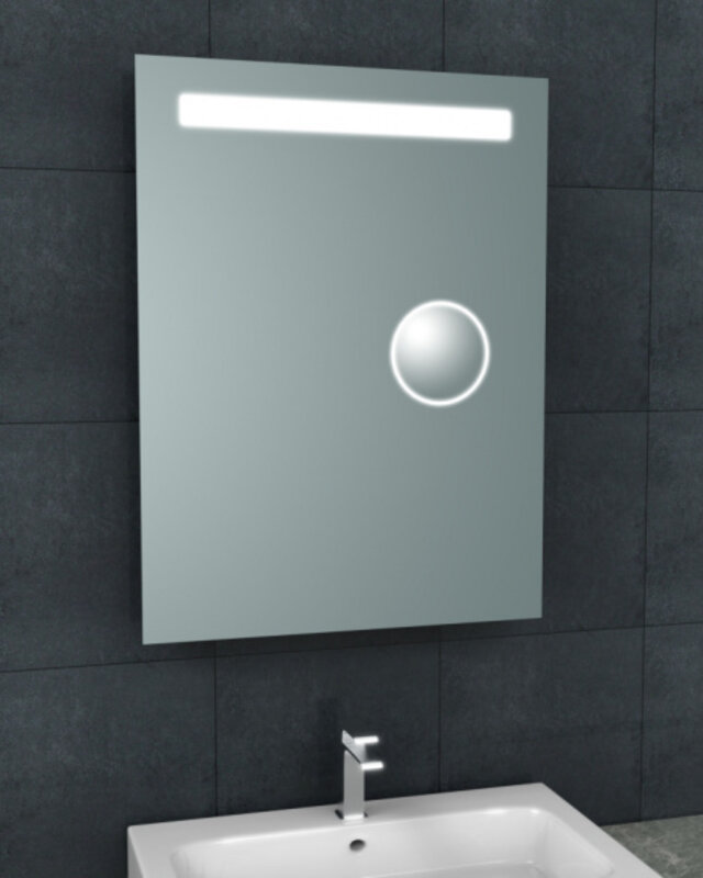 Wiesbaden Tigris Spiegel met LED Verlichting en Scheerspiegel - 60x80 cm