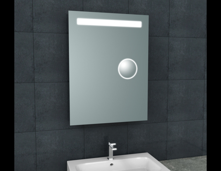 Wiesbaden Tigris Spiegel met LED Verlichting en Scheerspiegel - 60x80 cm