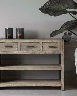 Be-Uniq Sidetable Chicago - Oud Hout - L40 x B120 x H90 cm