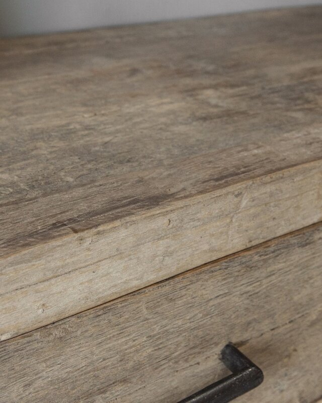 Be-Uniq Sidetable Chicago - Oud Hout - L40 x B120 x H90 cm