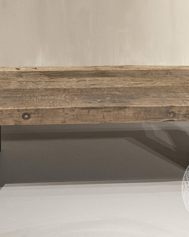 Be-Uniq Robuuste Salontafel - Oud Hout - L60 x B120 cm