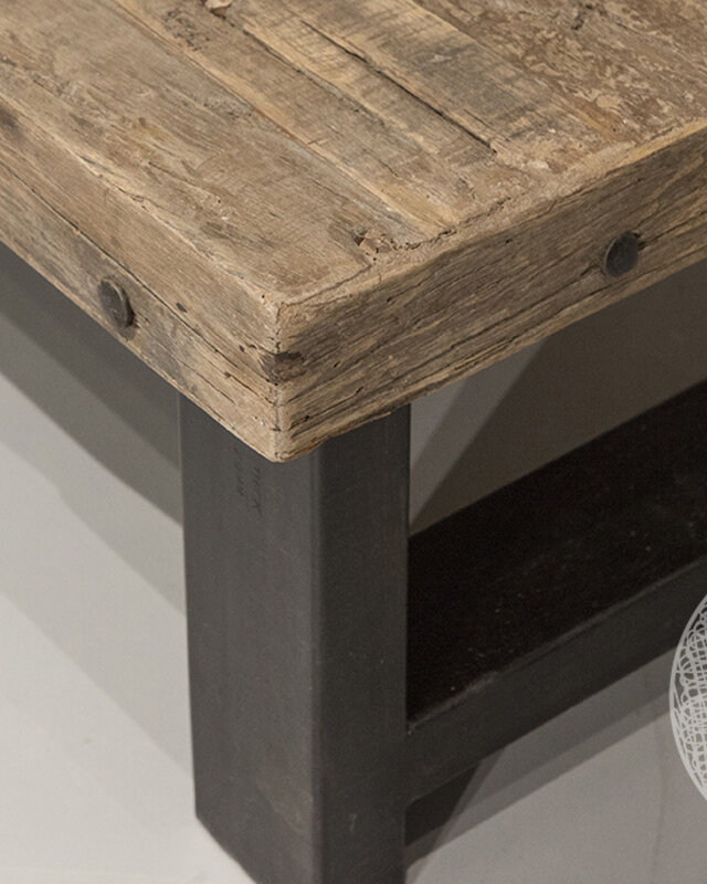 Be-Uniq Robuuste Salontafel - Oud Hout - L60 x B120 cm