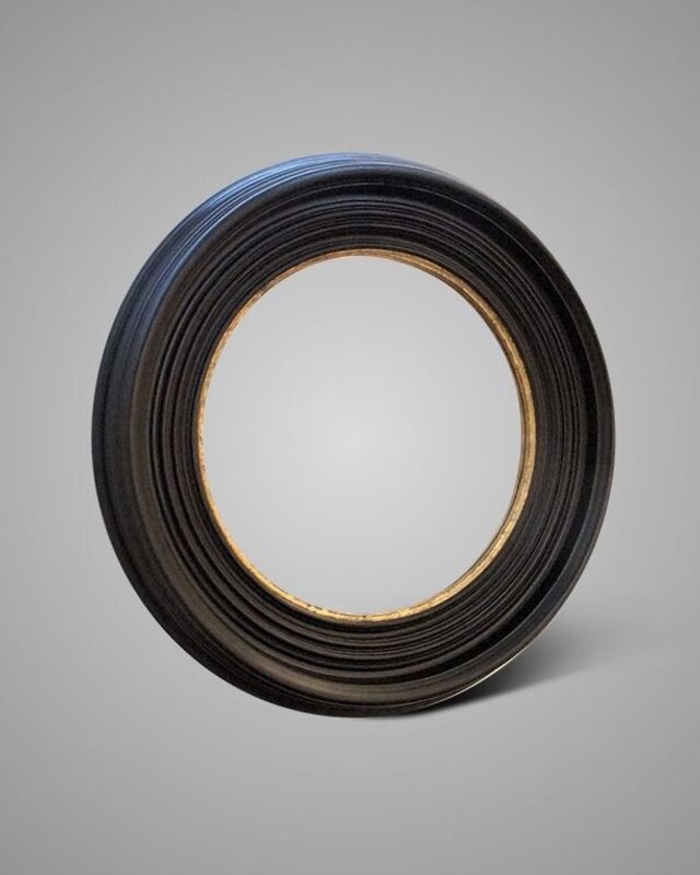 Brynxz Spiegel Rond Rusty Zwart/Goud 70 cm