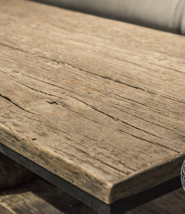 Be-Uniq Salontafel Shelf - Oud Hout - L50 x B160 x H45 cm