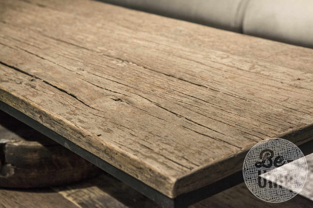 Be-Uniq Salontafel Shelf - Oud Hout - L50 x B160 x H45 cm