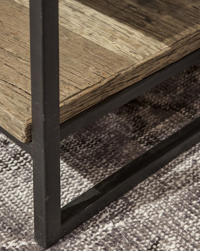 Be-Uniq Salontafel Shelf - Oud Hout - L50 x B160 x H45 cm