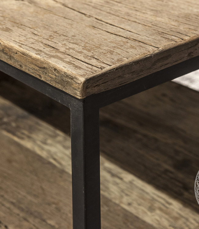 Be-Uniq Salontafel Shelf - Oud Hout - L50 x B160 x H45 cm