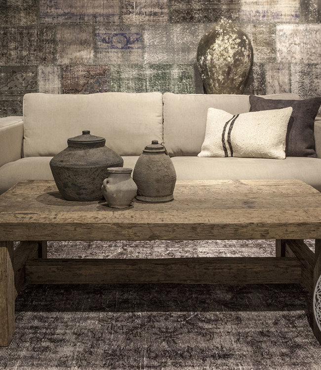 Be-Uniq Salontafel Klooster - Oud Hout - H45 x B130 x D75 cm