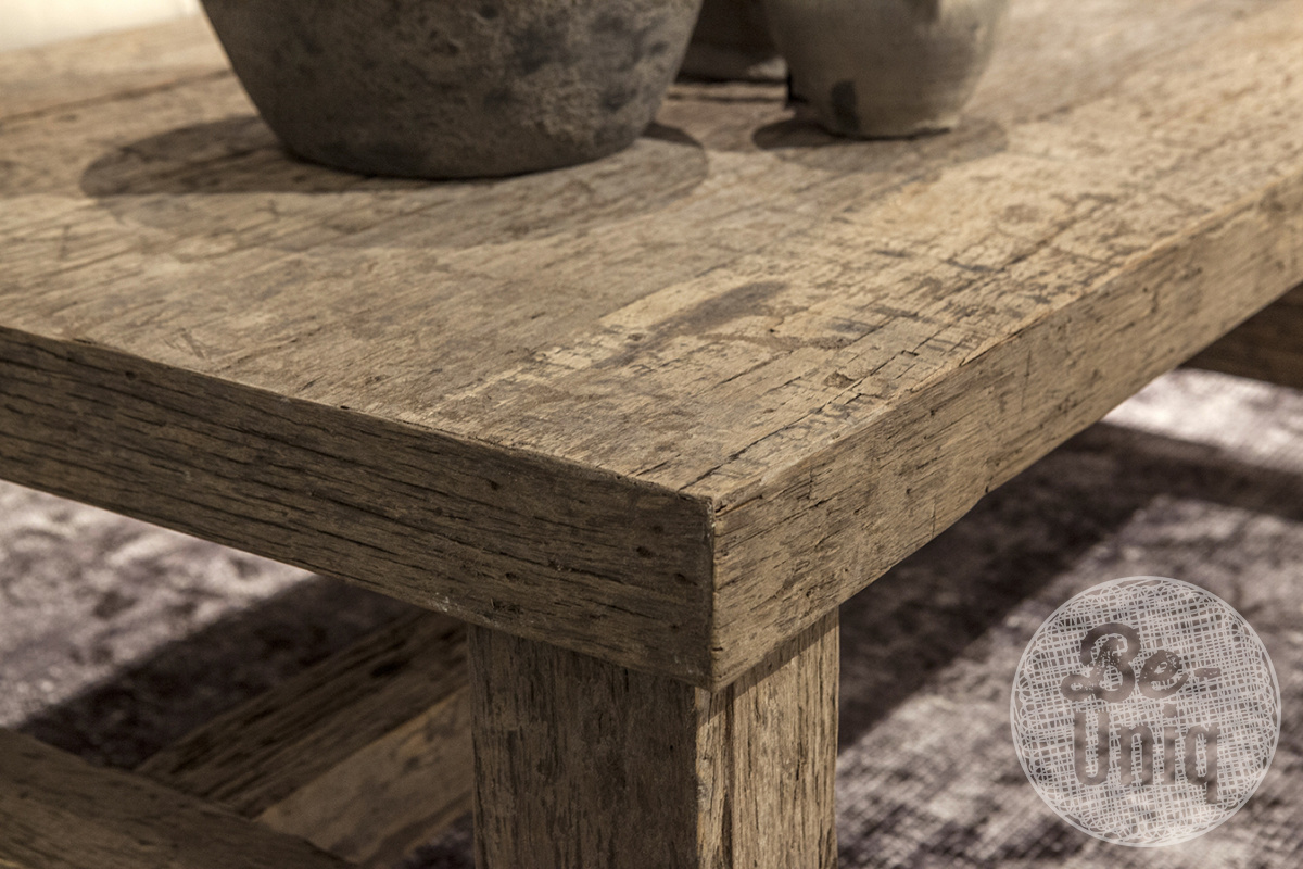 Be-Uniq Salontafel Klooster - Oud Hout - H45 x B130 x D75 cm