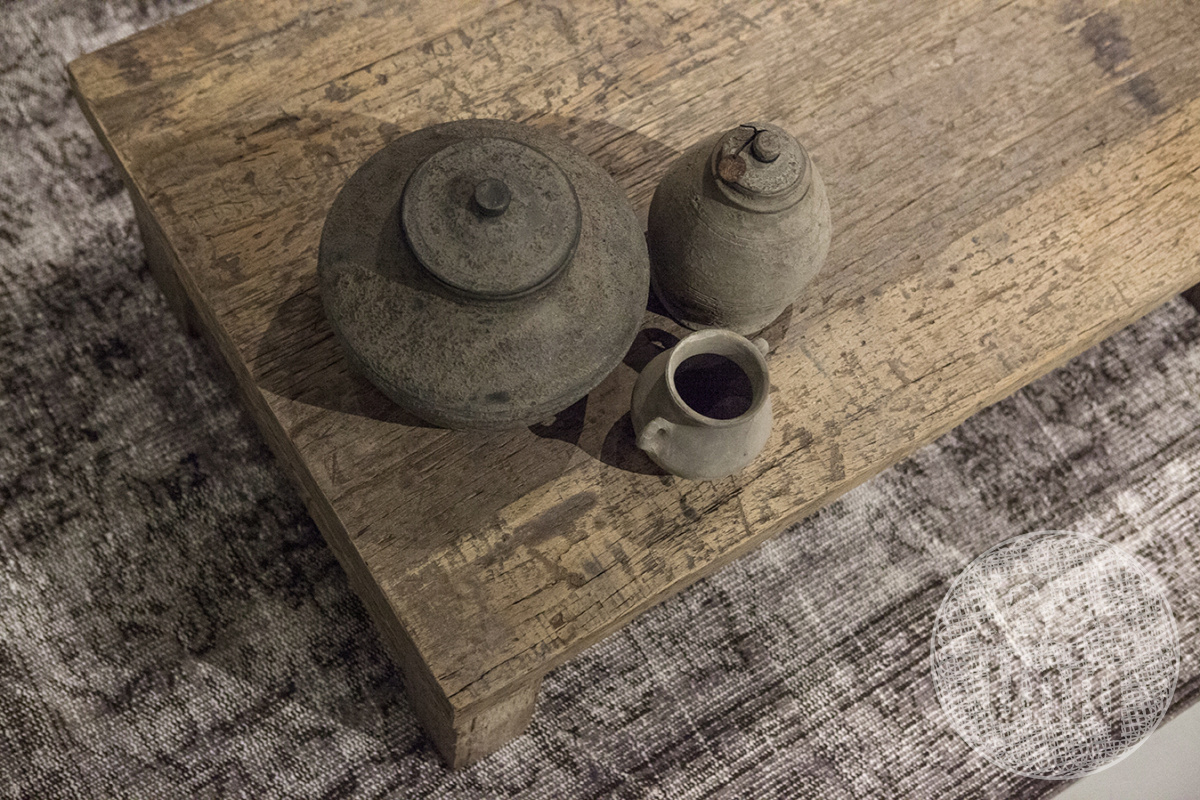 Be-Uniq Salontafel Klooster - Oud Hout - H45 x B130 x D75 cm