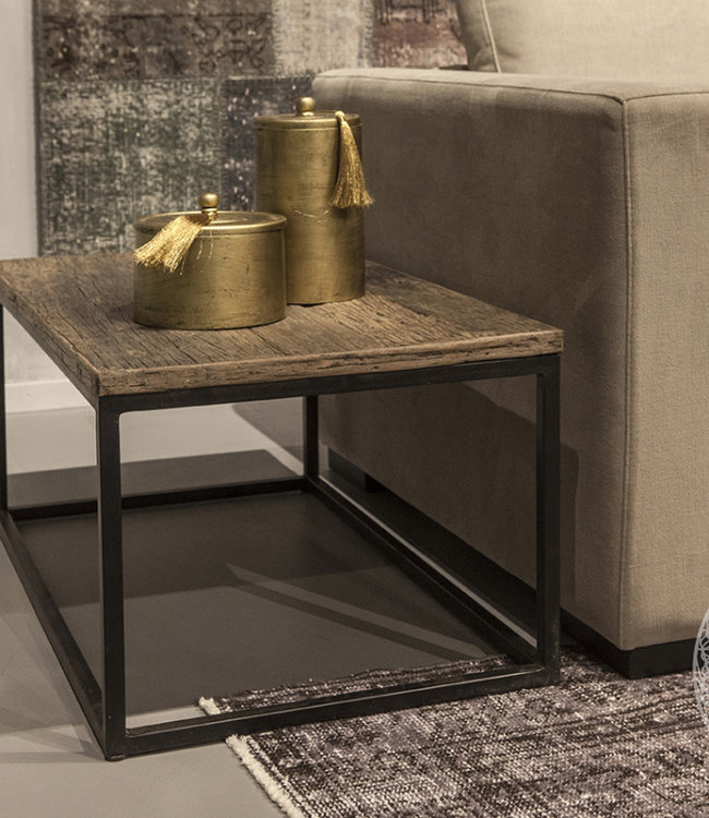 Be-Uniq Salontafel Easy - Oud Hout - L50 x B85 x H40 cm