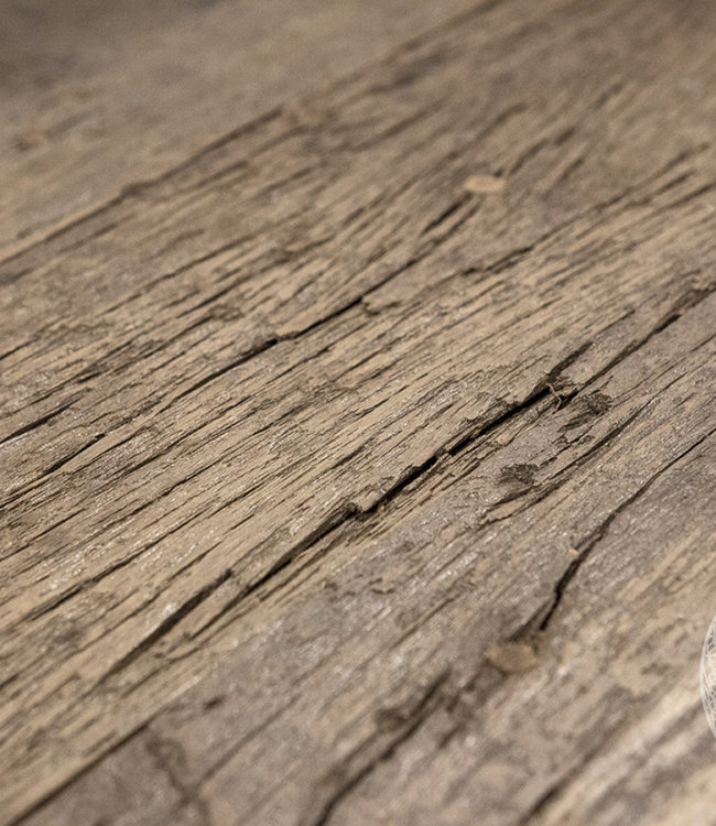 Be-Uniq Robuuste Oud Houten Eettafel - B180 x D95 cm