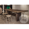 Eettafel Factory - L100 x B240 cm - Oud Hardhout