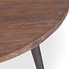 Rene Houtman Finn Tafel - Onbehandeld Teak Hout - D90 x H77 cm Rene Houtman Finn Tafel - Onbehandeld Teak Hout - D90 x H77 cm