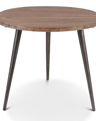 Rene Houtman Finn Tafel - Onbehandeld Teak Hout - D90 x H77 cm
