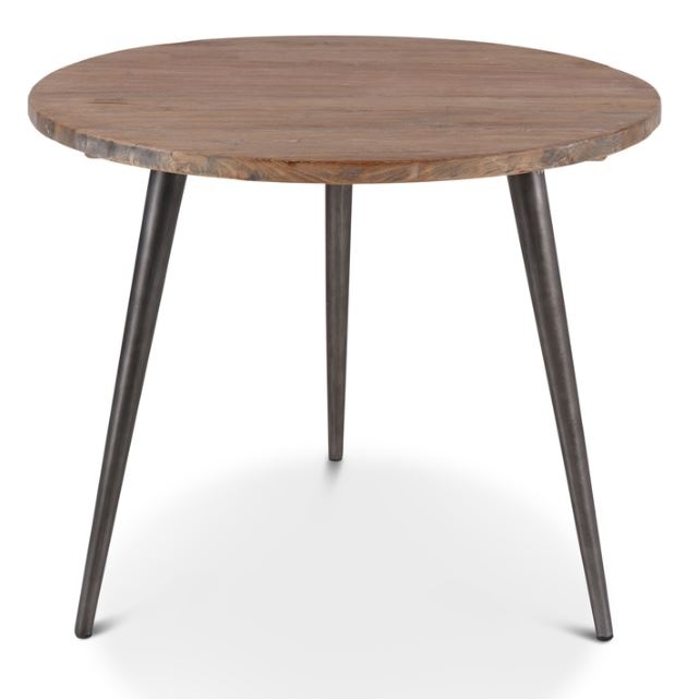 Rene Houtman Finn Tafel - Onbehandeld Teak Hout - D90 x H77 cm