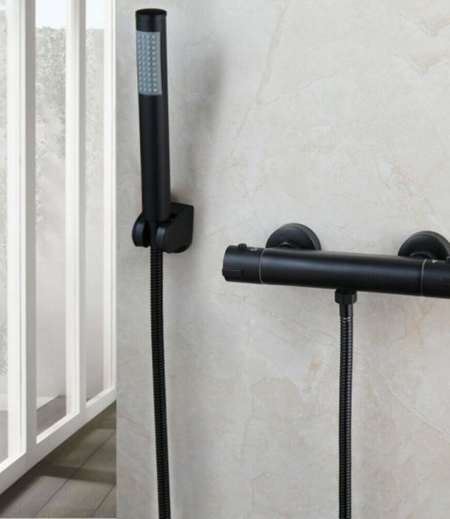 Rene Houtman Douchekraan Thermostatisch - Mat Zwart