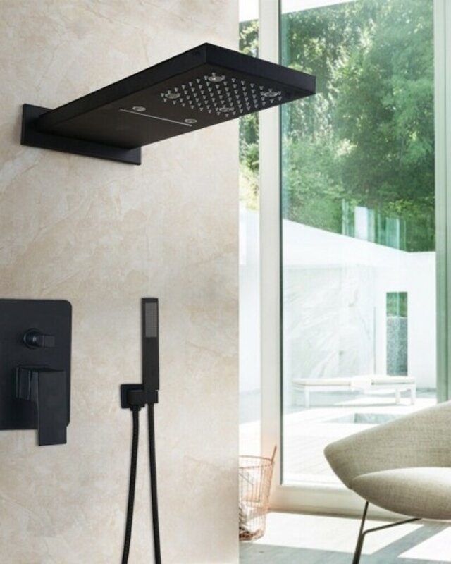 Rene Houtman LED douche - Zwart