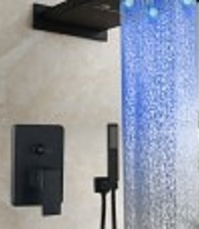 Rene Houtman LED douche - Zwart