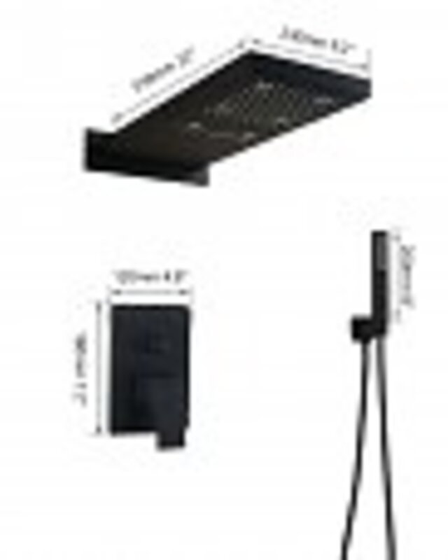 Rene Houtman LED douche - Zwart